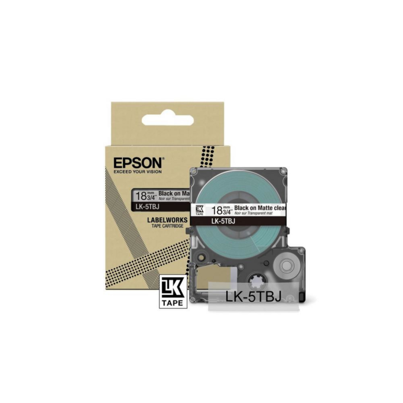 Epson LK-5TBJ Black, Transparent