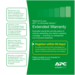 APC WBEXTWAR1YR-SD-02 warranty/support extension