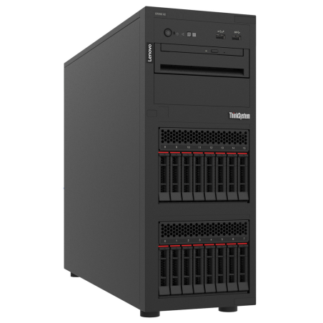 Lenovo ThinkSystem ST250 V2 server 0 GB Tower Intel Xeon E E-2356G 3.2 GHz 32 GB DDR4-SDRAM 750 W