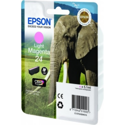 Epson Elephant Singlepack Light Magenta 24 Claria Photo HD Ink