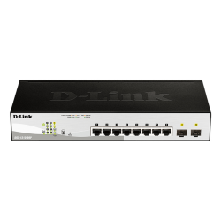 D-Link 8-Port Gigabit PoE Smart Managed Switch with 2 SFP ports