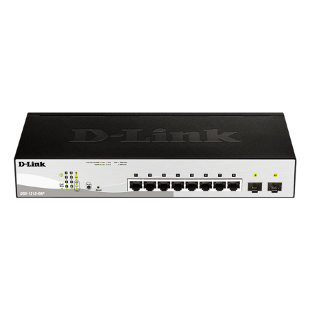 D-Link 8-Port Gigabit PoE Smart Managed Switch with 2 SFP ports