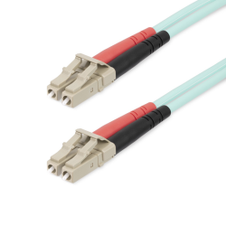 StarTech.com 25m (82ft) LC/UPC to LC/UPC OM4 Multimode Fiber Optic Cable, 50/125µm LOMMF/VCSEL Zipcord Fiber, 100G, Low Insertio