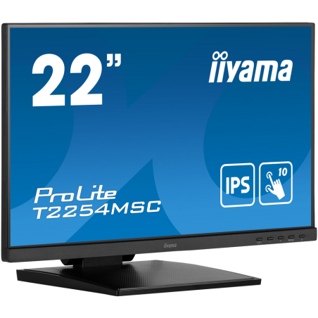 iiyama ProLite 21.5” P-CAP 10pt touch screen featuring IPS panel technology and Anti Glare coating
