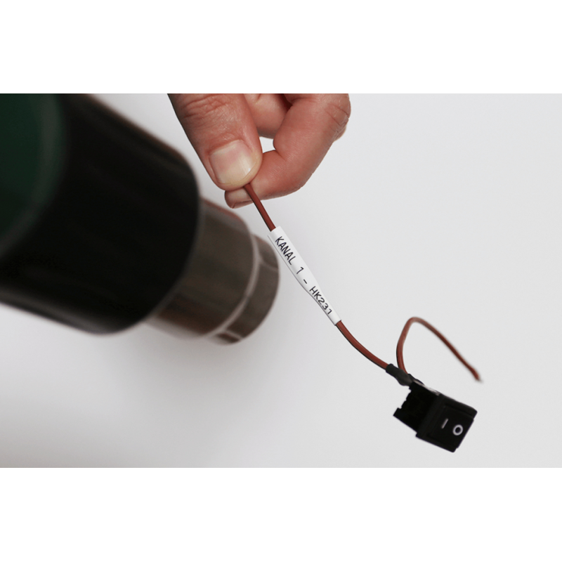 Brother HSE-211E label-making tape Black on white