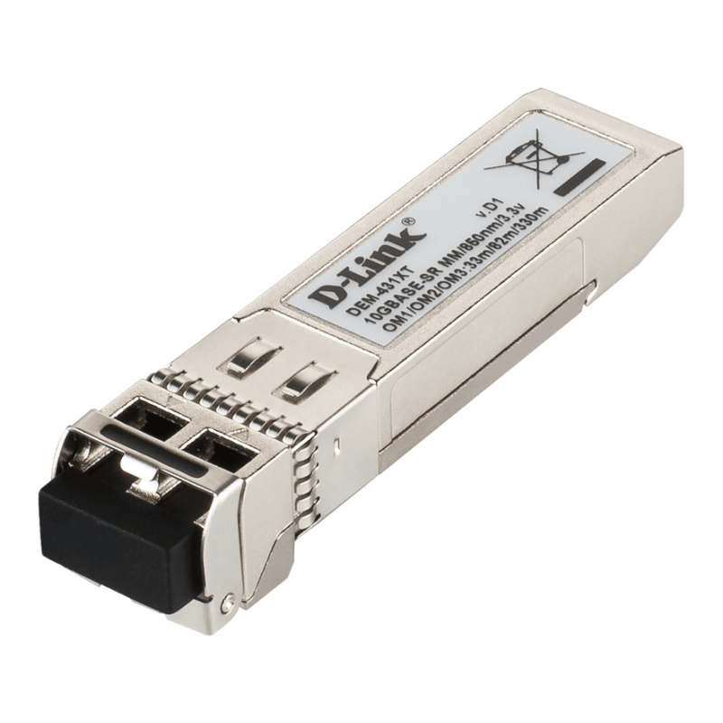 D-Link 10GBase-SR SFP+ Transceiver, 80/300m - 10 Pack