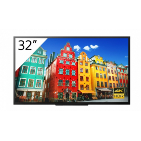 Sony FW-32BZ30J1 Signage Display Digital signage flat panel 81.3 cm (32") LCD Wi-Fi 300 cd/m² 4K Ultra HD Black Built-in process