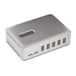 StarTech.com 7-Port USB-C Hub - 5x USB-A + 2x USB-C - Self-Powered w/65W Power Supply - USB 3.1 10Gbps - Desktop/Laptop USB Hub 