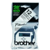 Brother Labelling Tape - 12mm, Black/White, Blister label-making tape M