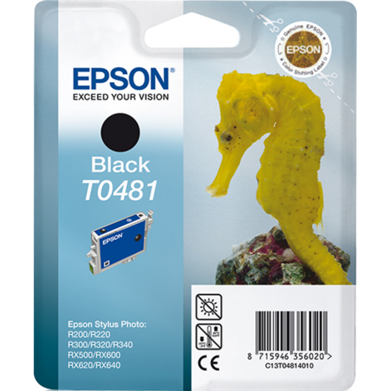 Epson Seahorse Singlepack Black T0481