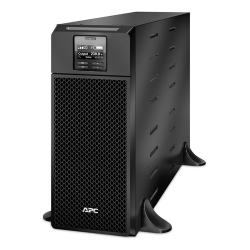 APC Smart-UPS On-Line, 6kVA/6kW, Tower, 230V, 6x C13+4x C19 IEC outlets, Network Card+SmartSlot, Extended runtime, W/O rail kit
