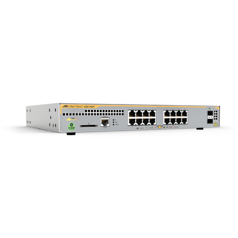 Allied Telesis AT-X230-18GP-30 network switch Managed L3 Gigabit Ethernet (10/100/1000) Power over Ethernet (PoE) Grey