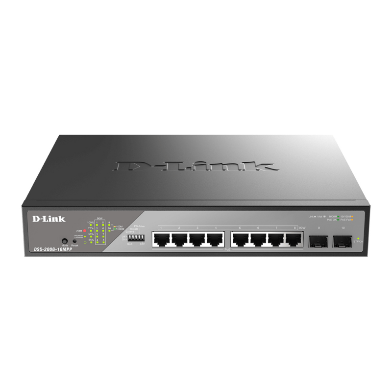 D-Link 10-Port Gigabit Ethernet PoE++ Surveillance Switch