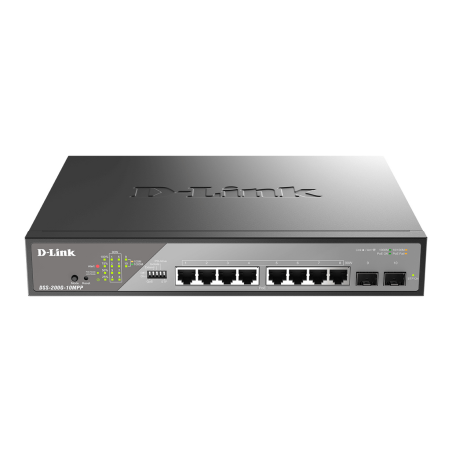 D-Link 10-Port Gigabit Ethernet PoE++ Surveillance Switch