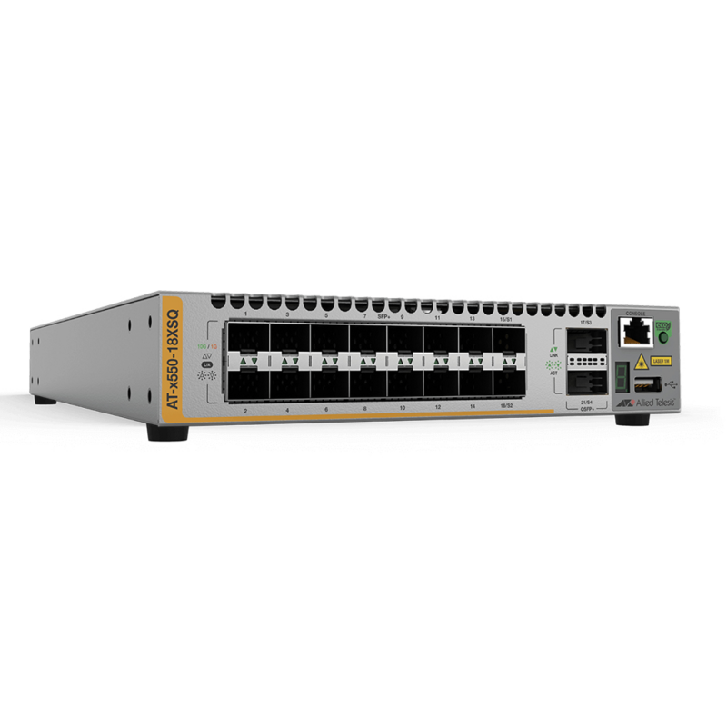 Allied Telesis AT-X550-18XSQ-30 network switch Managed L3 10G Ethernet (100/1000/10000) Grey