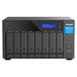 QNAP TVS-H874T-I9-64G NAS/storage server Tower Intel® Core™ i9 64 GB DDR4 0 TB QNAP QTS Black