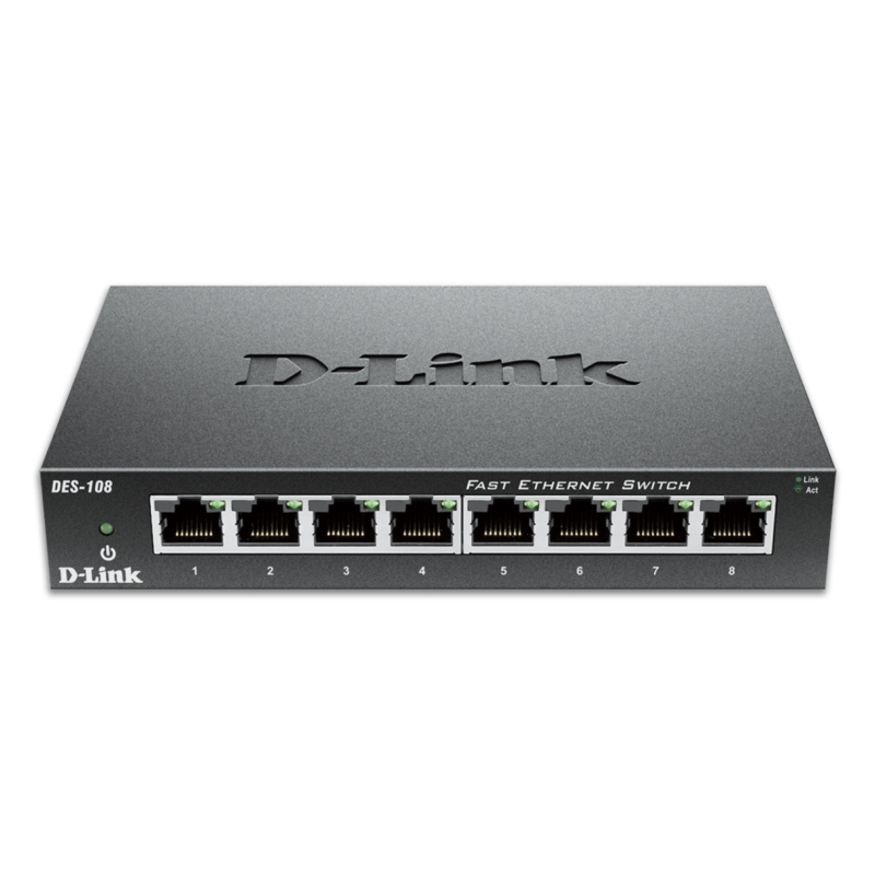 D-Link 8-Port Fast Ethernet Unmanaged Desktop Switch