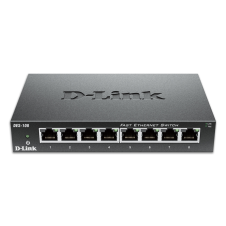 D-Link 8-Port Fast Ethernet Unmanaged Desktop Switch
