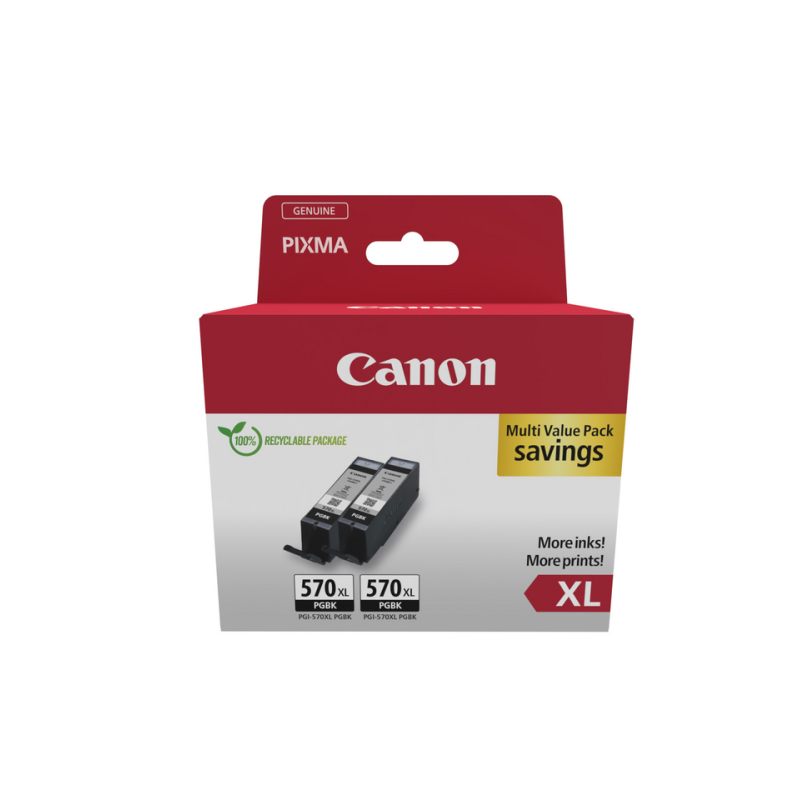 Canon 0318C010 ink cartridge 2 pc(s) Original High (XL) Yield Black