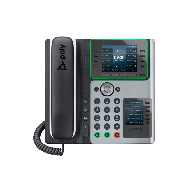 Poly Edge E450 IP Phone and PoE-enabled