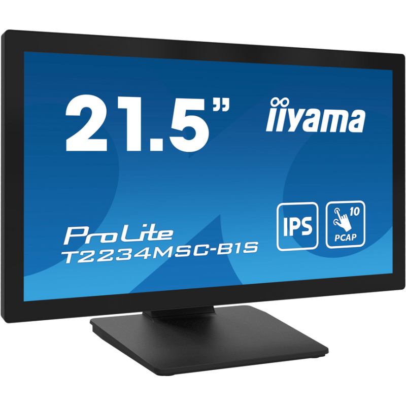 iiyama ProLite 22" Full HD 10pt touchscreen featuring IPS panel technology, touch through glass function and anti fingerprint co