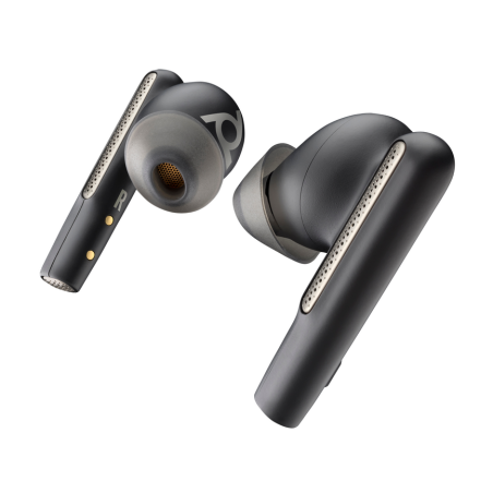 Poly Voyager Free 60/60+ Microsoft Teams Certified Black Earbuds (2 Pieces)