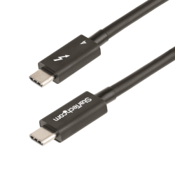 StarTech.com 3ft (1m) Thunderbolt 4 Cable - 40Gbps - 100W PD - 4K/8K Video - Intel-Certified Thunderbolt Cable - Compatible w/ U