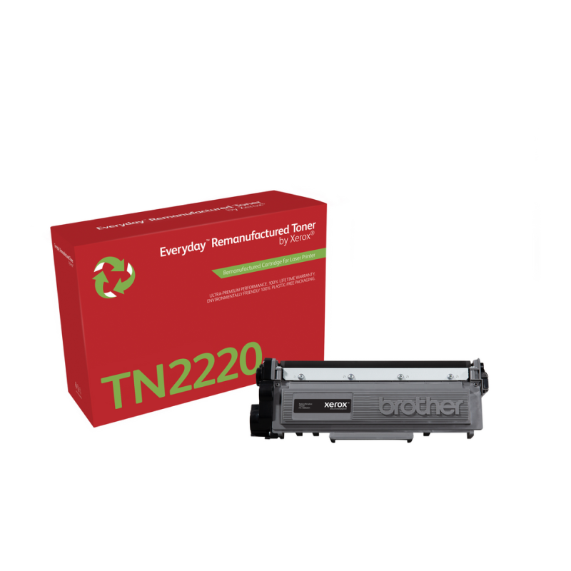 Everyday™ Mono Remanufactured Toner by Xerox compatible with Brother TN2220, High capacity