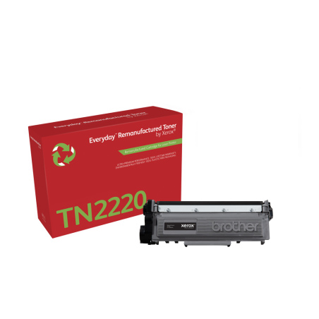 Everyday™ Mono Remanufactured Toner by Xerox compatible with Brother TN2220, High capacity