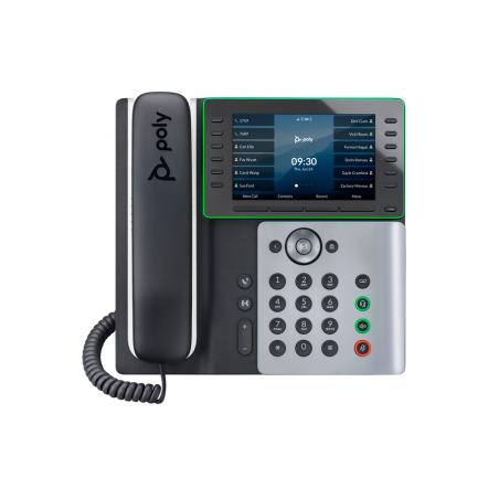 Poly Edge E550 IP Phone and PoE-enabled