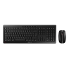 CHERRY Stream Desktop keyboard Mouse included Office RF Wireless QWERTZ German Black