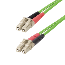 StarTech.com 20m (65.6ft) LC to LC (UPC) OM5 Multimode Fiber Optic Cable, 50/125µm Duplex LOMMF Zipcord, VCSEL, 40G/100G, LSZH F