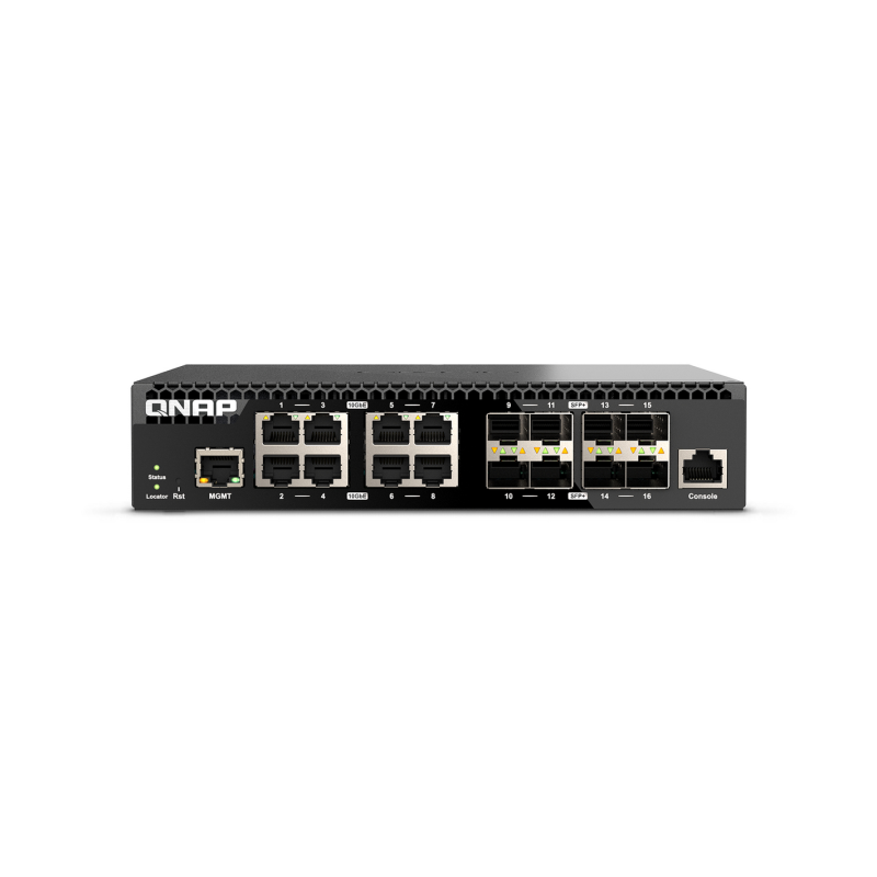 QNAP QSW-M3216R-8S8T network switch Managed L2/L3 10G Ethernet (100/1000/10000) 1U Black