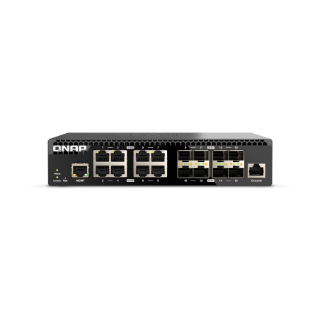 QNAP QSW-M3216R-8S8T network switch Managed L2/L3 10G Ethernet (100/1000/10000) 1U Black