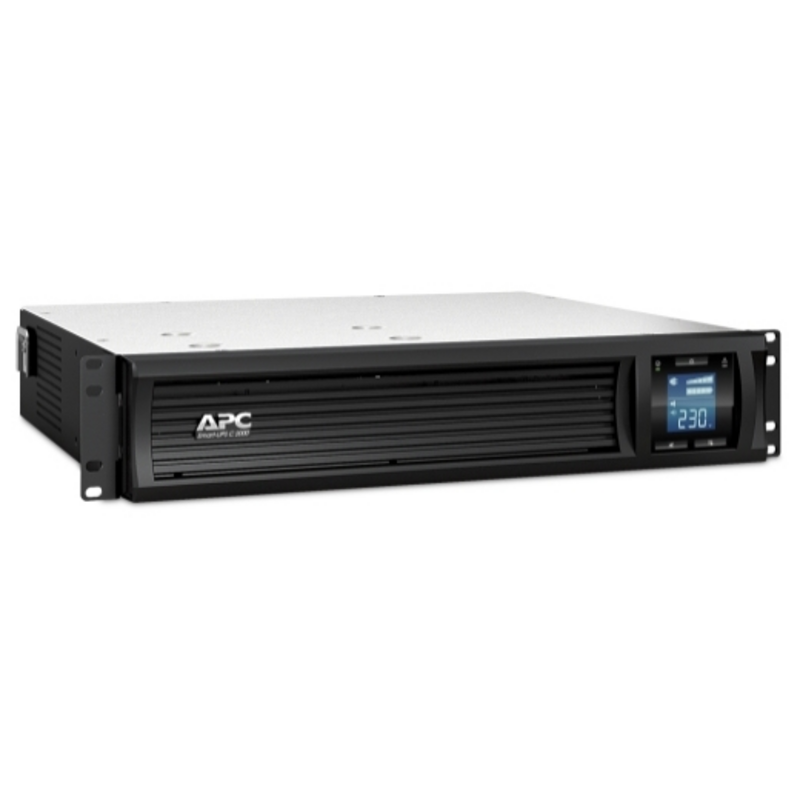 APC Smart-UPS C, Line Interactive, 2000VA, Rackmount 2U, 230V, 6x IEC C13 outlets, USB and Serial communication, AVR, Graphic LC