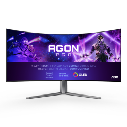 AOC AGON PRO AG456UCZD LED display 114.3 cm (45") 3440 x 1440 pixels Wide Quad HD OLED Black