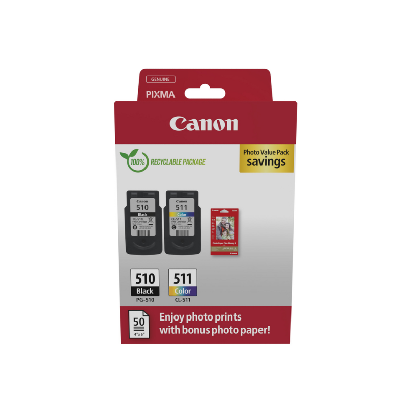 Canon 2970B017 ink cartridge 2 pc(s) Original Black, Cyan, Magenta, Yellow