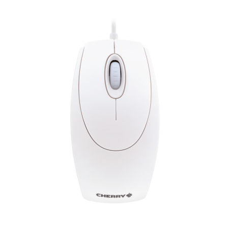 CHERRY WHEELMOUSE OPTICAL Corded Mouse, Pale Grey, PS2/USB