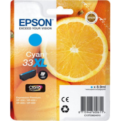 Epson Oranges 33XL C ink cartridge 1 pc(s) Original High (XL) Yield Cyan