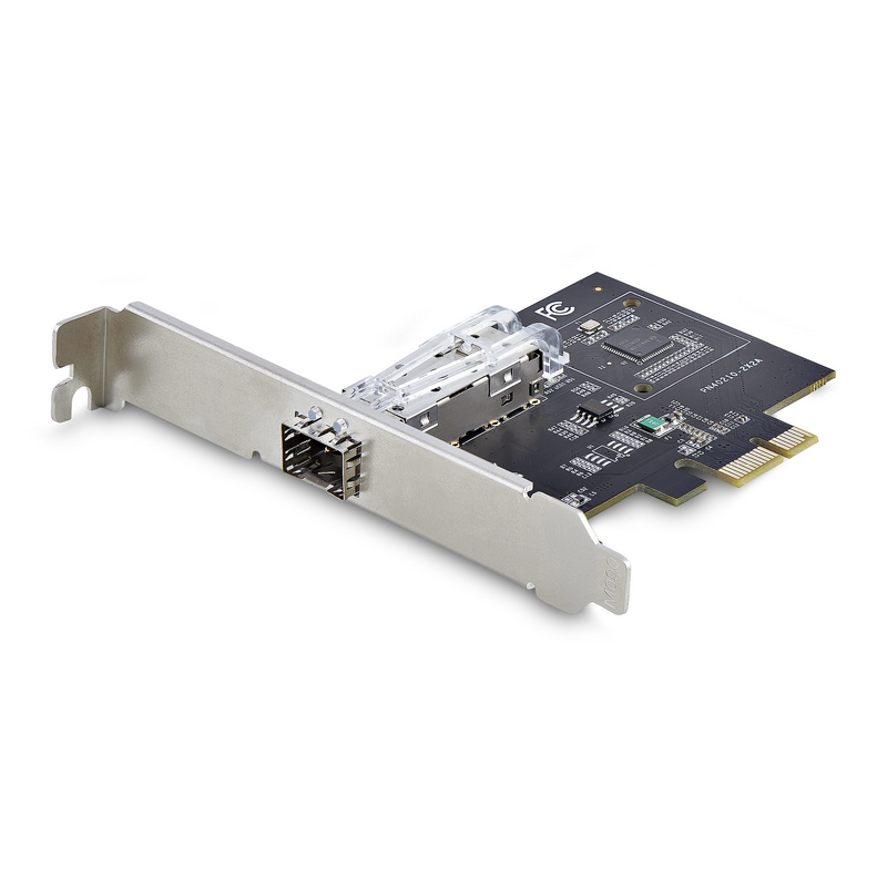 StarTech.com 1-Port GbE SFP Network Card, PCIe 2.1 x1, Intel I210-IS, 1GbE Controller, 1000BASE Copper/Fiber Optic, Single-Port 