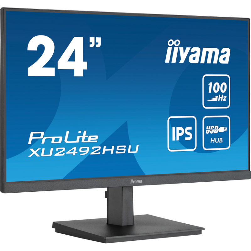 iiyama ProLite 24” IPS technology panel with USB hub and 100Hz refresh rate