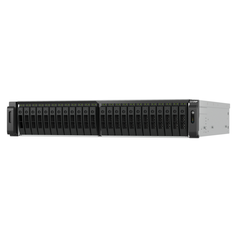 QNAP TS-H3077AFU-R5-32G NAS/storage server Rack (2U) AMD Ryzen™ 5 32 GB DDR5 0 TB QuTS hero Black, Metallic