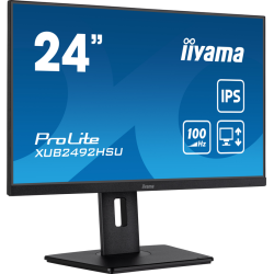 iiyama 24” IPS technology panel with height adjustable stand and 100Hz refresh rate