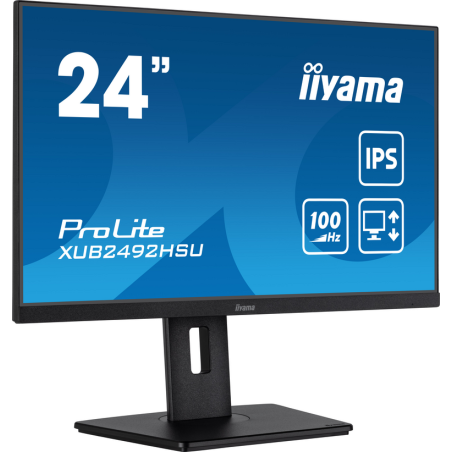 iiyama 24” IPS technology panel with height adjustable stand and 100Hz refresh rate