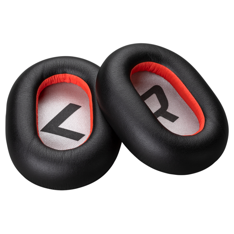 Poly Voyager 8200 Black Leatherette Ear Cushions (2 Pieces)