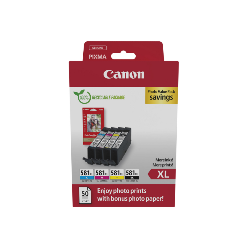Canon 2052C006 ink cartridge 4 pc(s) Original High (XL) Yield Black, Cyan, Magenta, Yellow