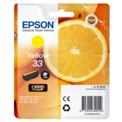 Epson Oranges C13T33444010 ink cartridge 1 pc(s) Original Yellow