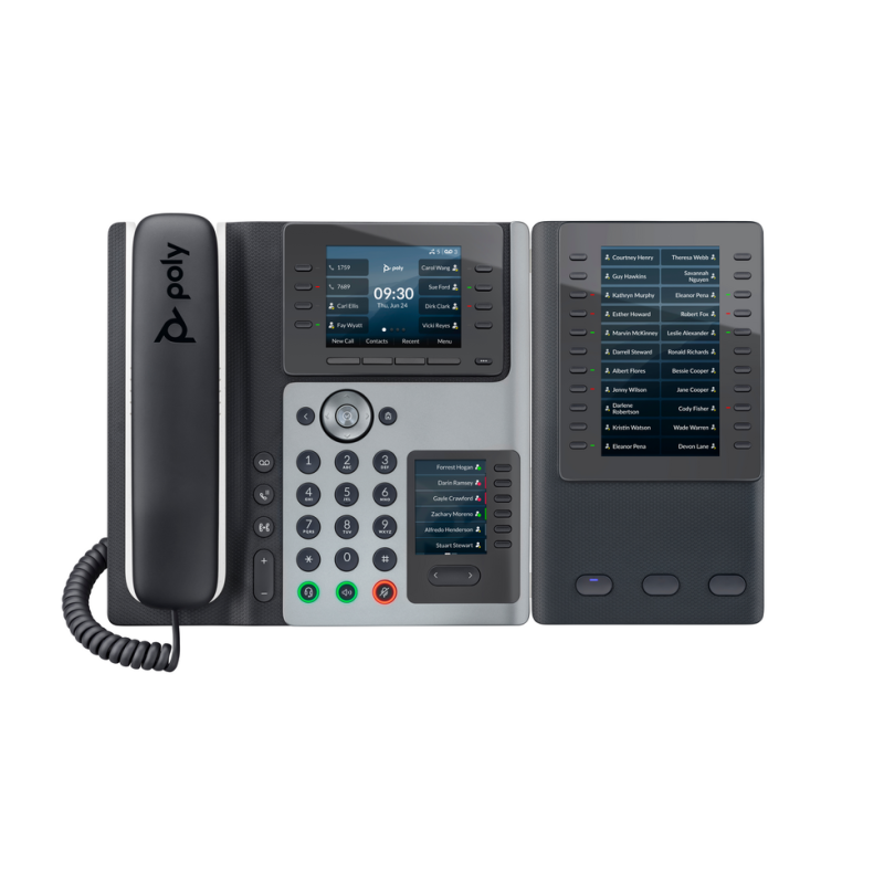 Poly Edge E400 IP Phone and PoE-enabled