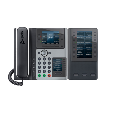 Poly Edge E400 IP Phone and PoE-enabled