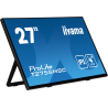 iiyama ProLite 27” Optical Bonded PCAP 10pt touchscreen monitor with IPS panel technology, edge-to-edge glass design, anti-finge
